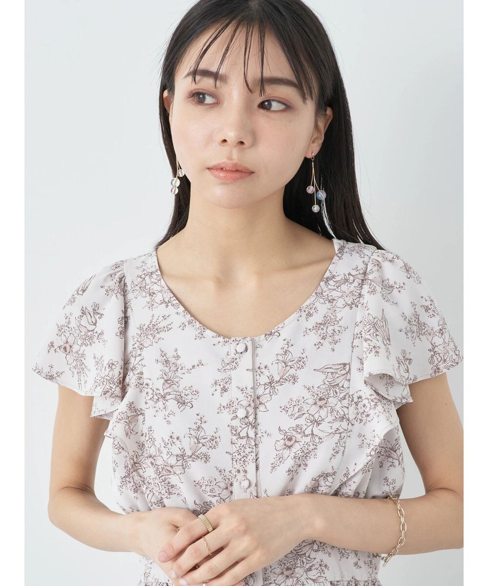 earth music&ecology フラワーフレアワンピース 