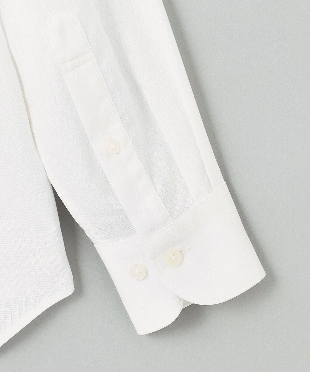 GOTAIRIKU 春夏向け【形態安定】SUMMERPREMIUMPLEATS_スナップダウンカラー _織柄_ 長袖ドレスシャツ(26年モデル) 