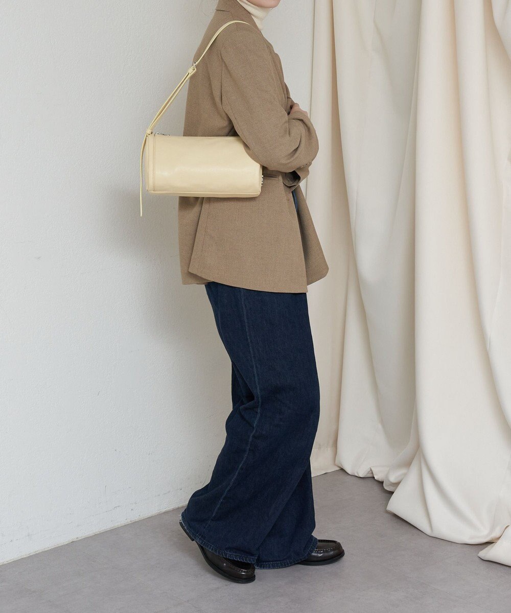 russet ソフトレザーロールショルダーバッグ(CE-1661) 