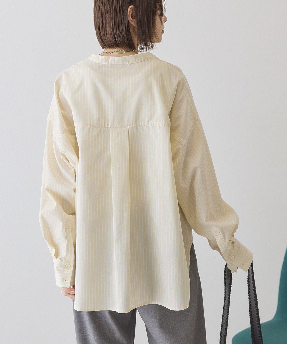 AMERICAN HOLIC 【イージーケア】ストライプVネックシャツ 