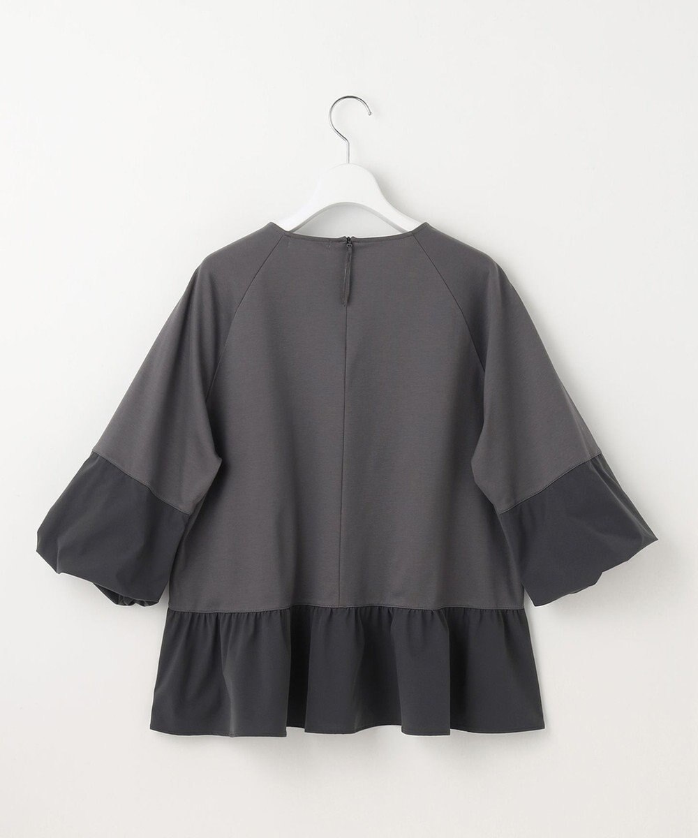 自由区 L クリアコットンポンチペプラム カットソー 