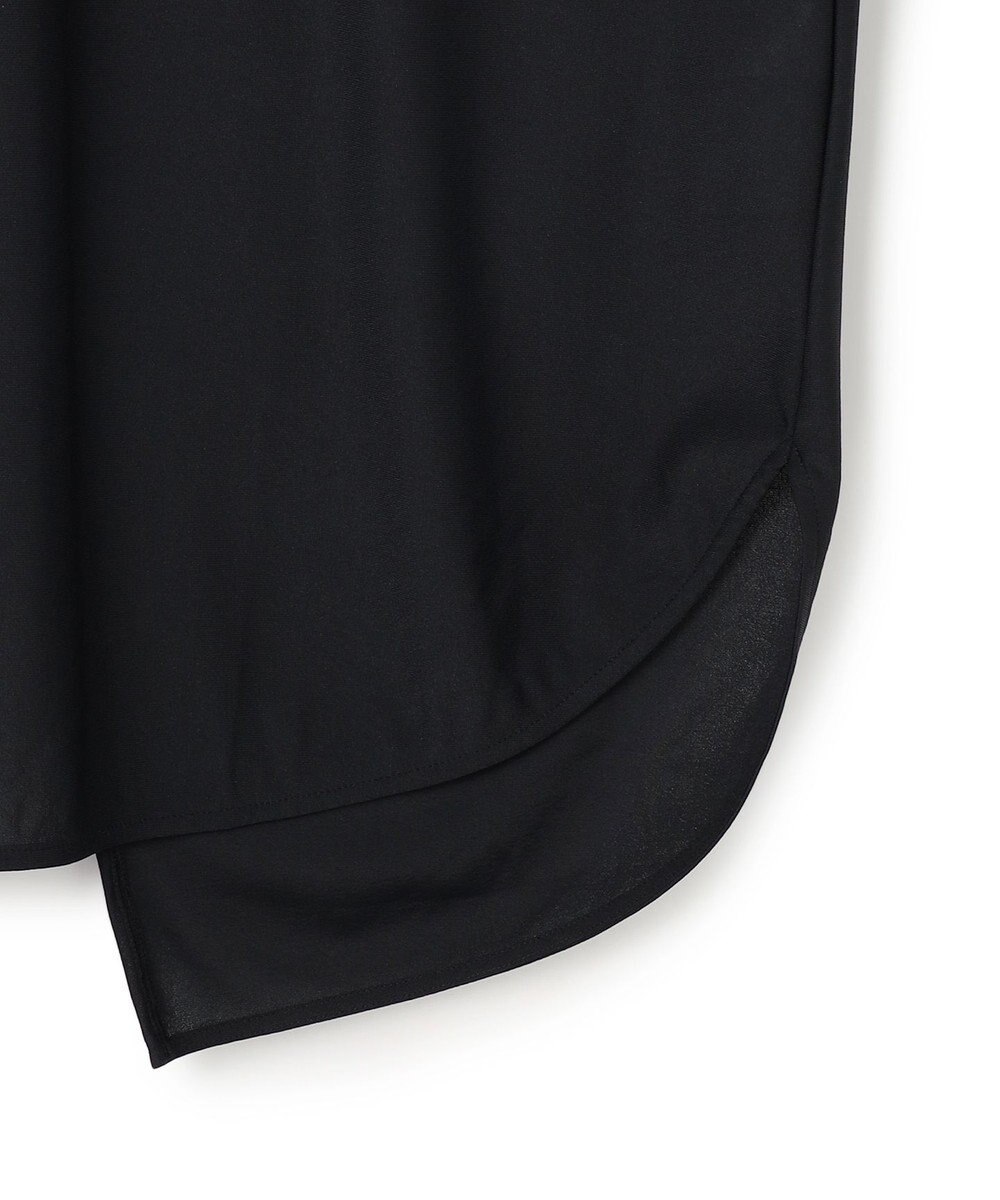 ICB L 【マシンウォッシャブル可】ライトトリコット バックスリット入り長袖プルオーバー 