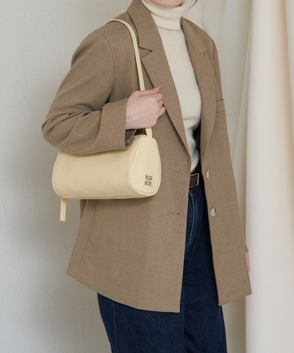 russet ソフトレザーロールショルダーバッグ(CE-1661) 