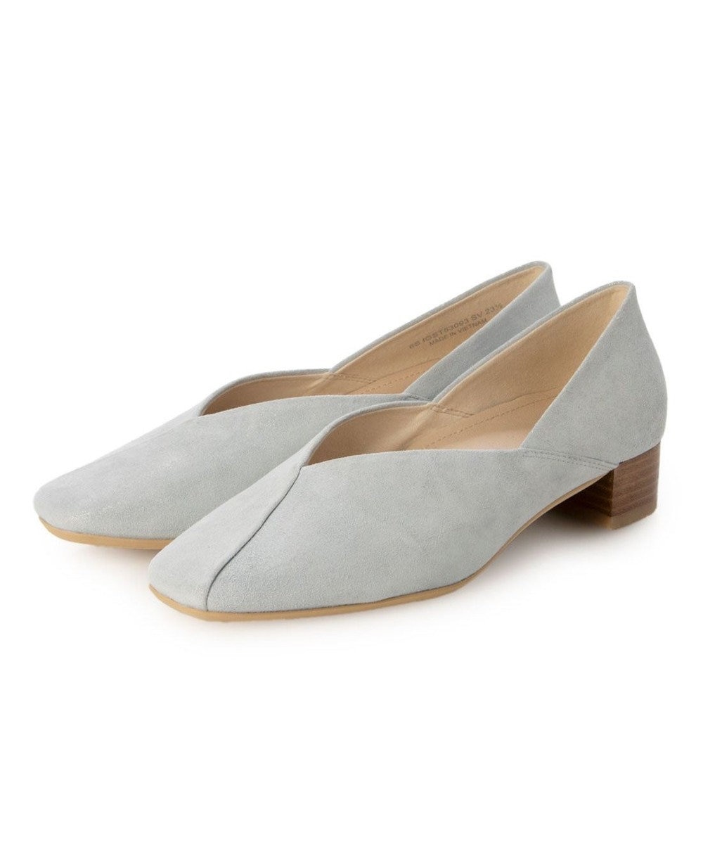 ing <ing>切替えデザインローヒールパンプス 