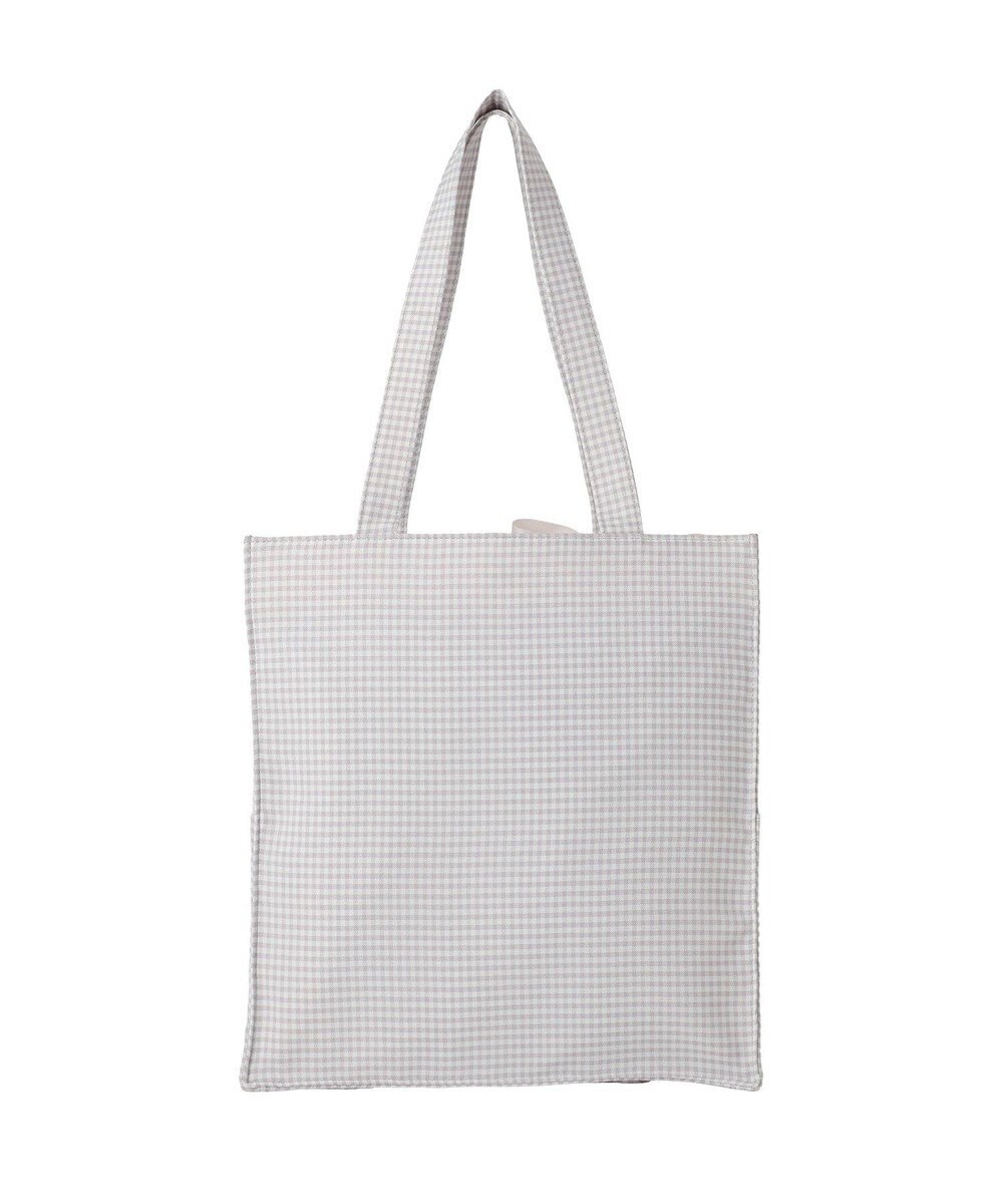Maison de FLEUR ギンガムリボンスクエアトートバッグ 