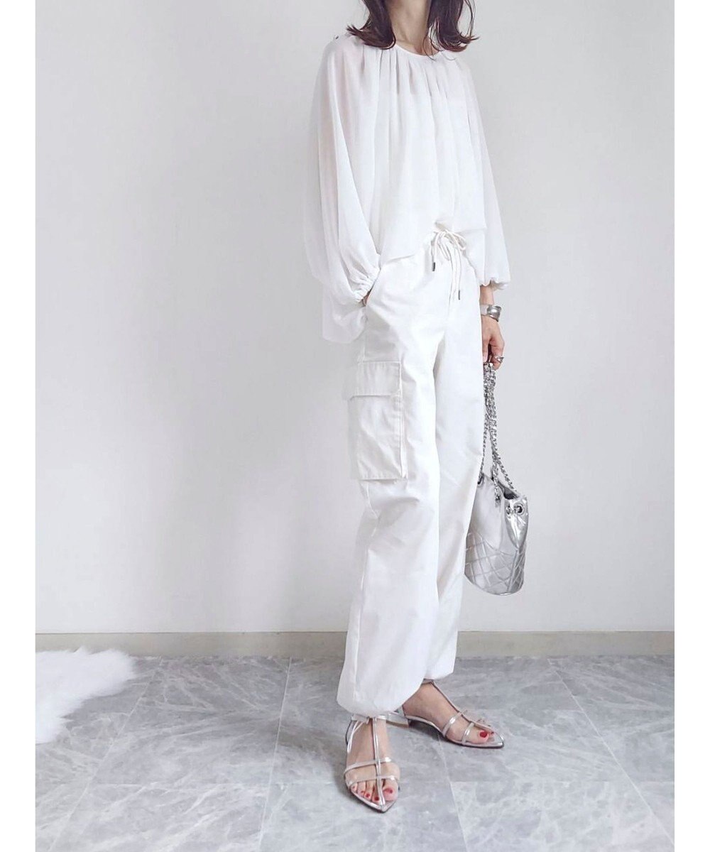 Green Parks AnriettMusee ボリュームシアーブラウス 