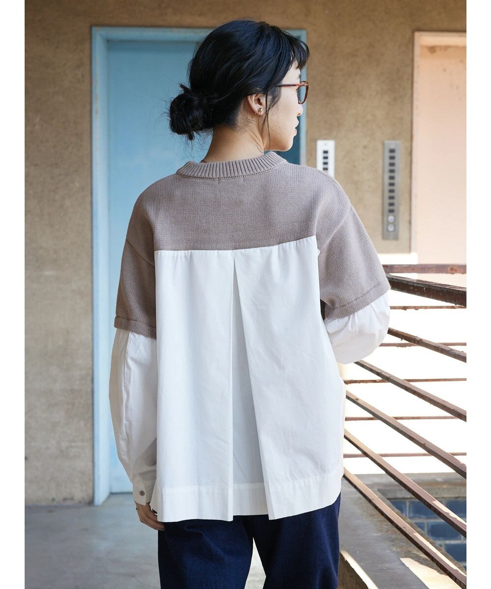 CRAFT STANDARD BOUTIQUE シャツドッキングニットプルオーバー 