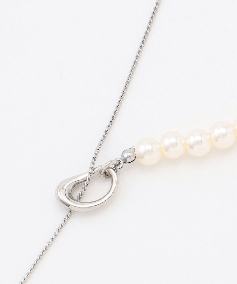 ANY パールラリエットネックレス 