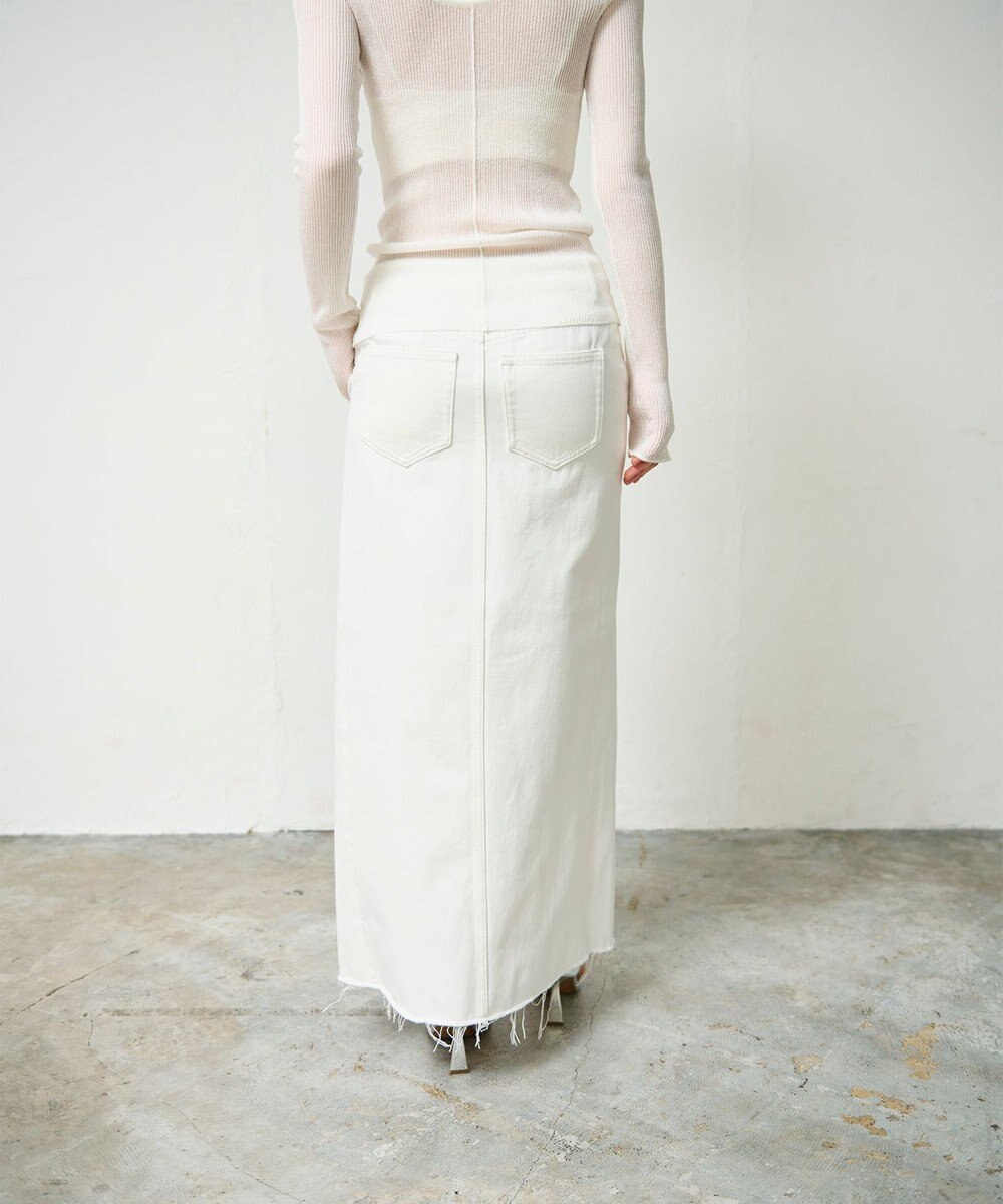 GRACE CONTINENTAL デニムタイトロングスカート 