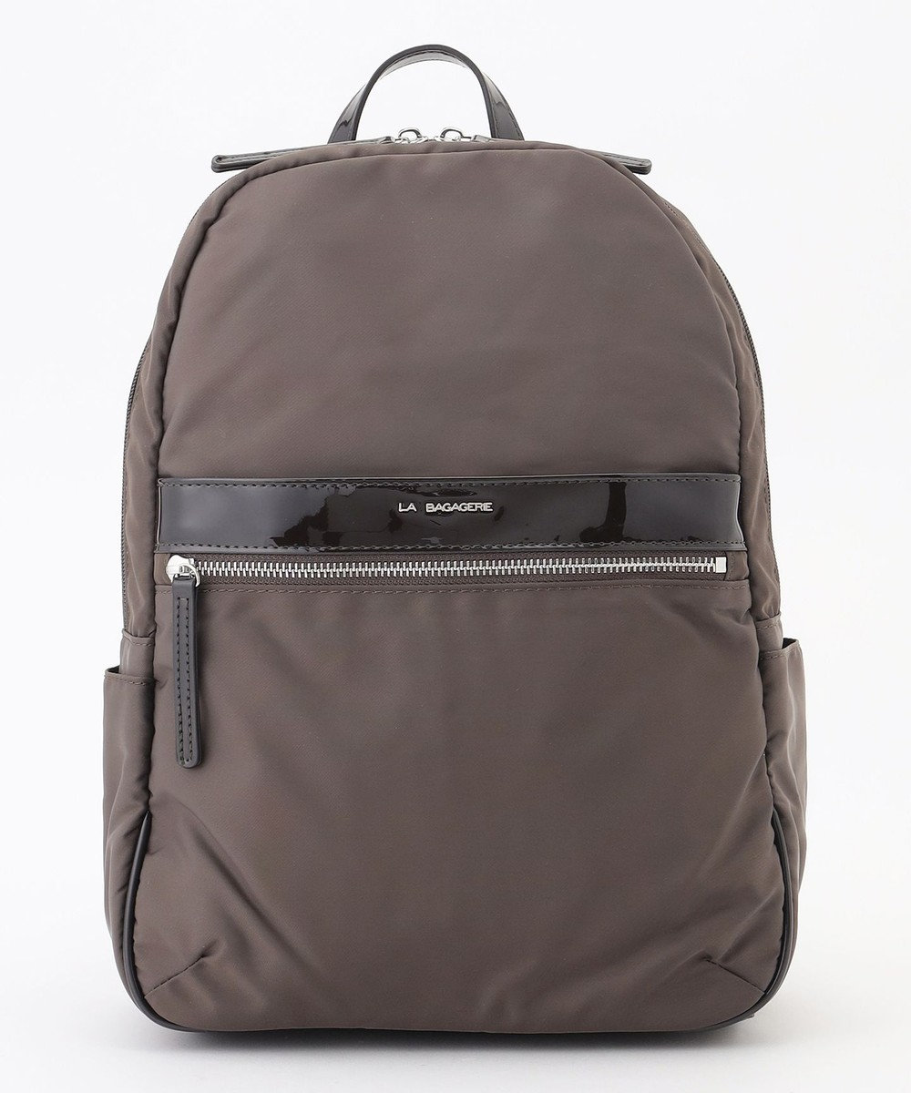LA BAGAGERIE エナメルアクセントリュックサック 