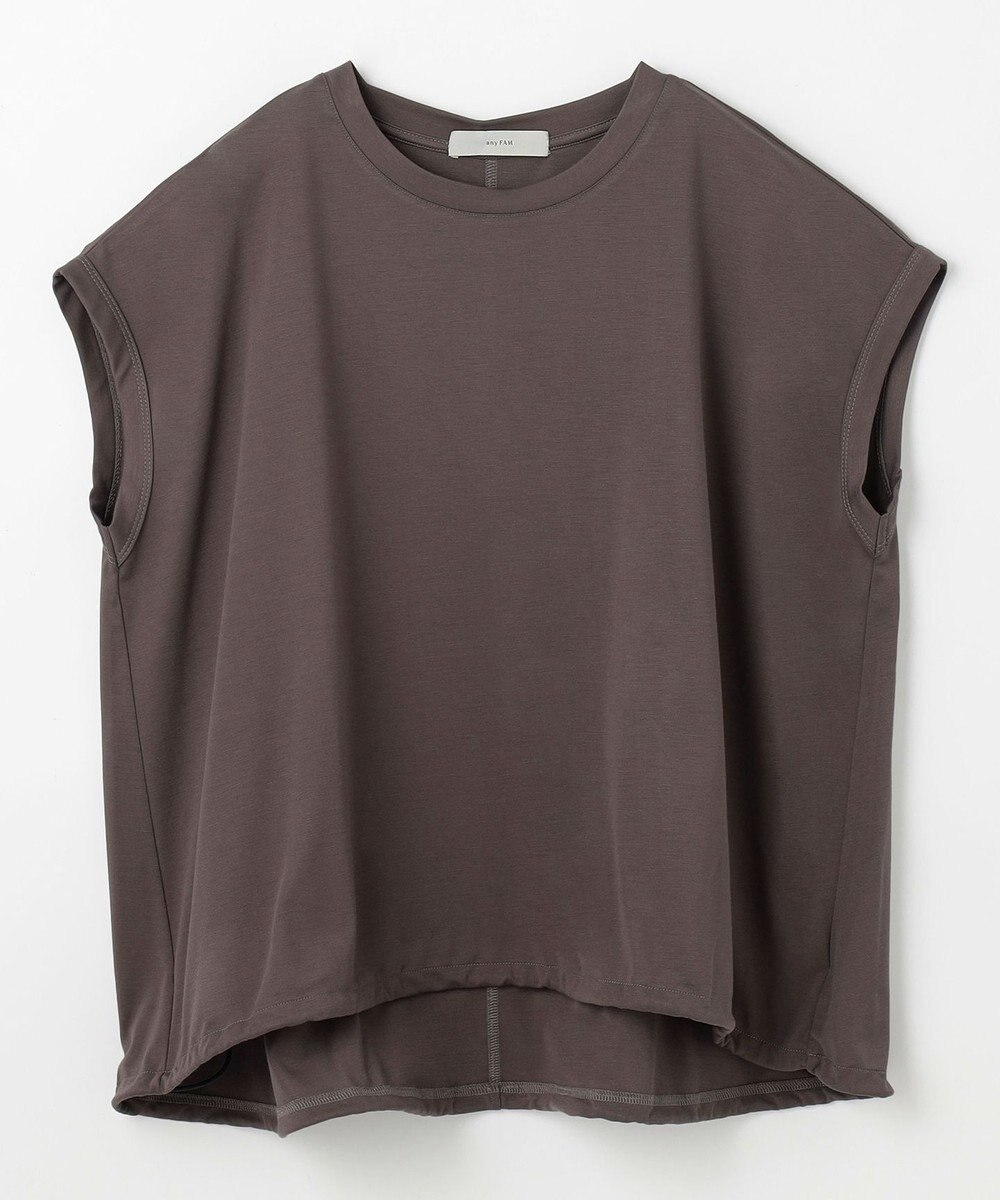 ANY L 【洗濯機可/UVケア】シルケットスムースドロストＴシャツ 