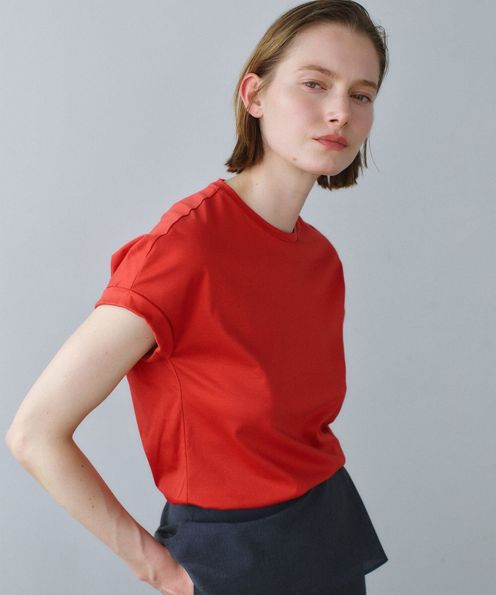 BEIGE， BORNA / コットンスムースTシャツ 