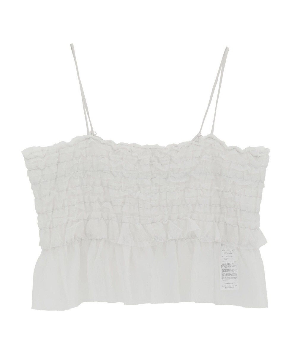 AMERICAN HOLIC 【2点セット】チュールキャミ+ノースリーブT 