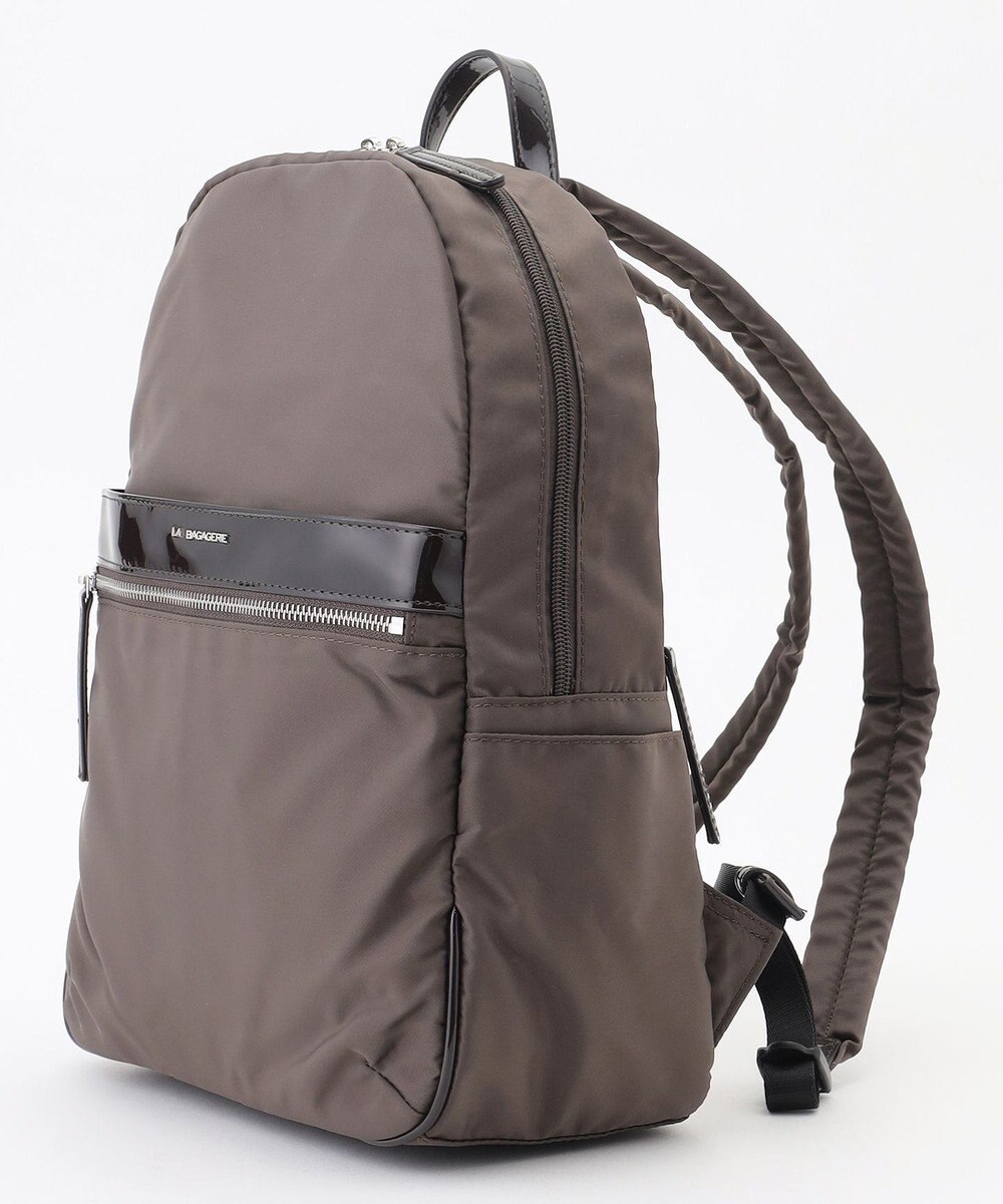 LA BAGAGERIE エナメルアクセントリュックサック 