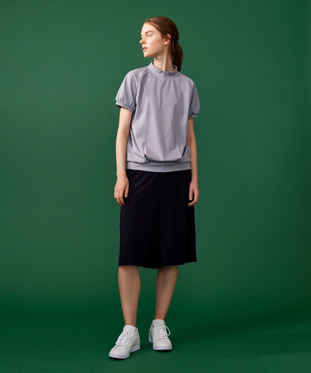 23区GOLF 【23Fondation】半袖 モックネックシャツ 