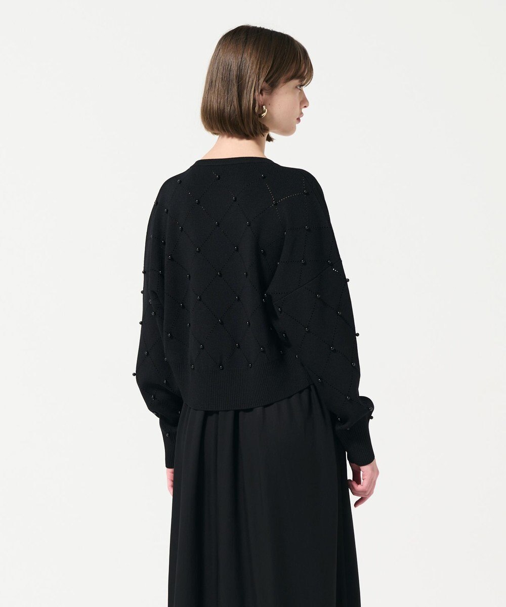 GRACE CONTINENTAL パールニットブルゾン 