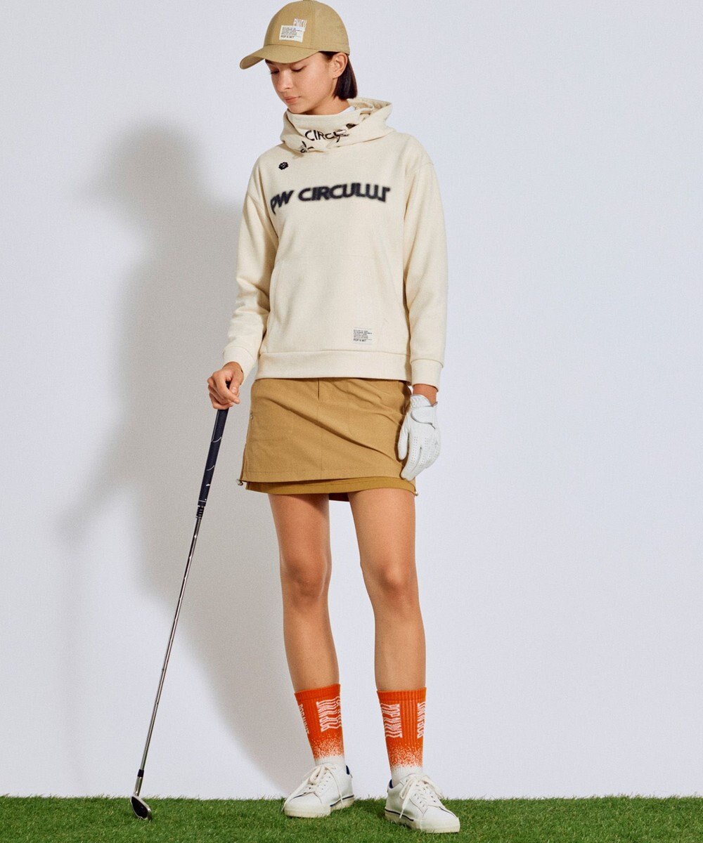 PW CIRCULUS 【蓄熱裏地】【WOMEN】バイカラースカート ゴルフウェア レディース 