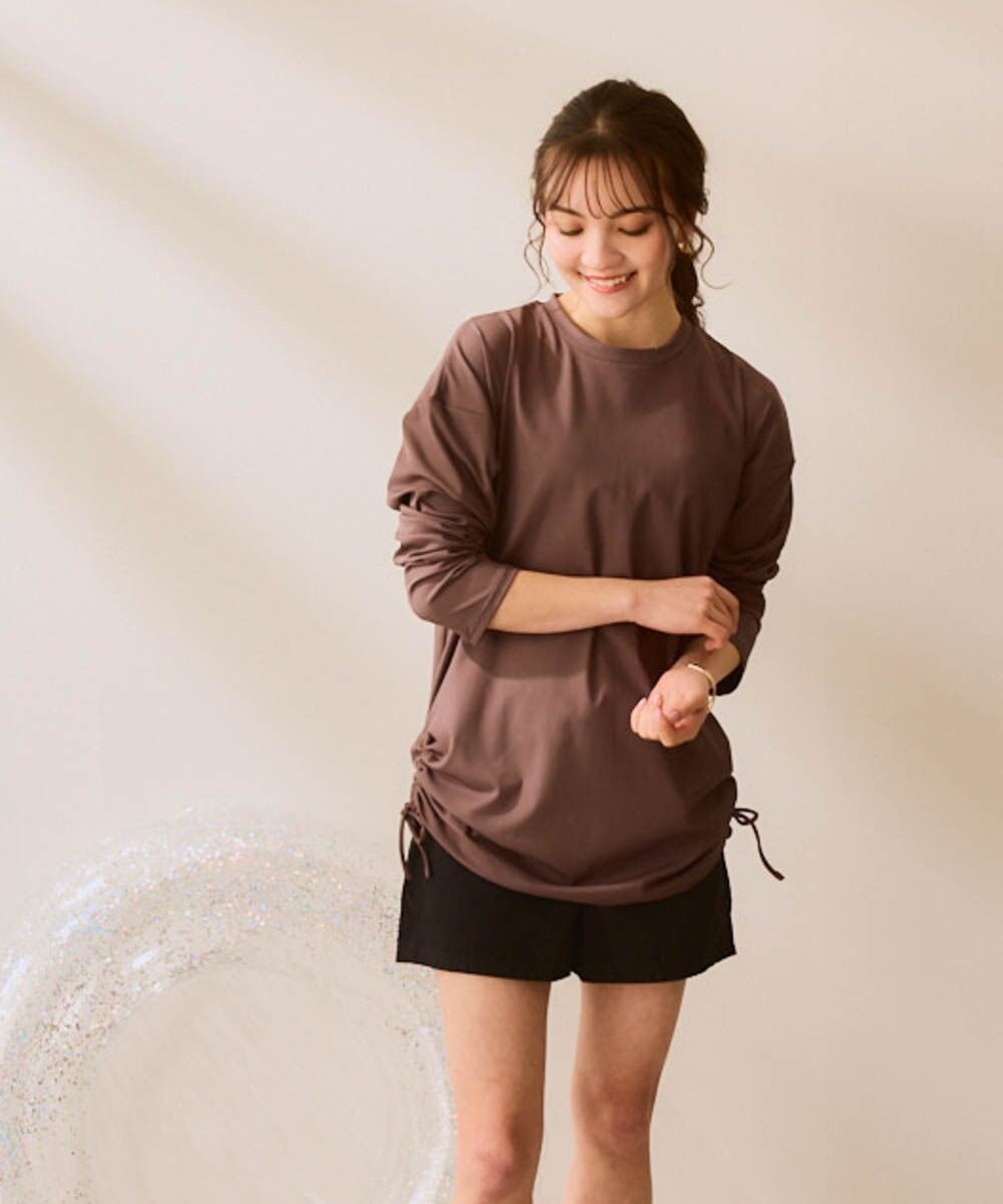 OP／FILA 【Ocean Pacific】ドロストデザインラッシュガード 