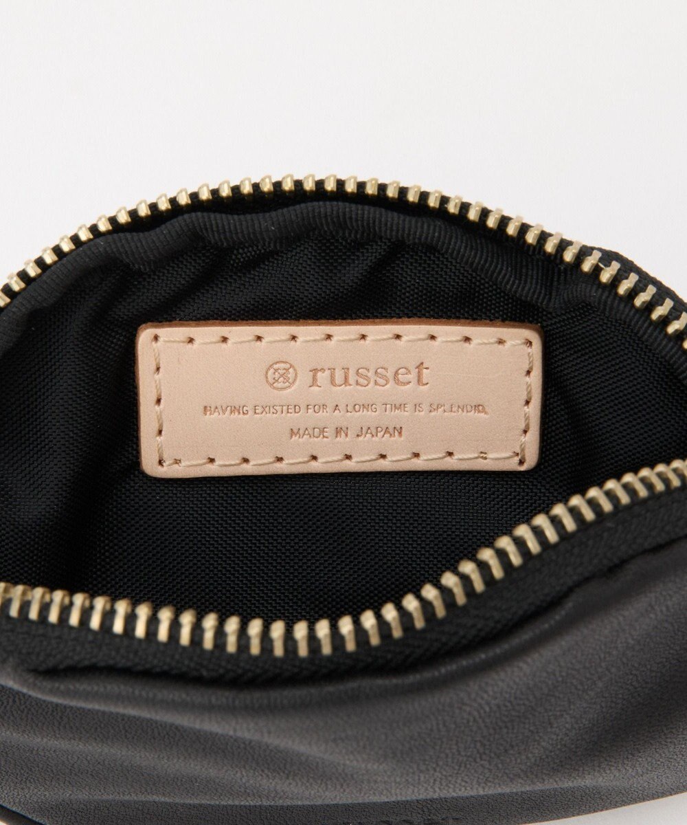 russet カラビナ付き ソフトレザー横長ポーチ(Z-218) 