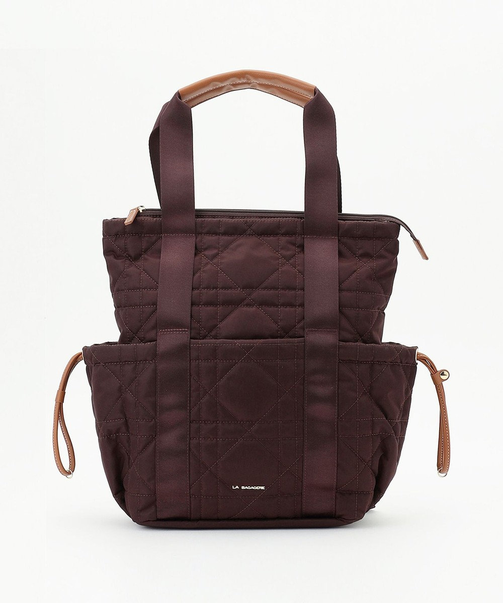 LA BAGAGERIE グリッドキルティングリュック 