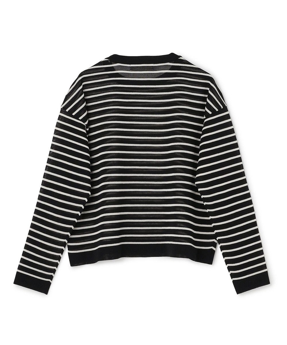 UNFILO シアーフォルムニット ボーダー 