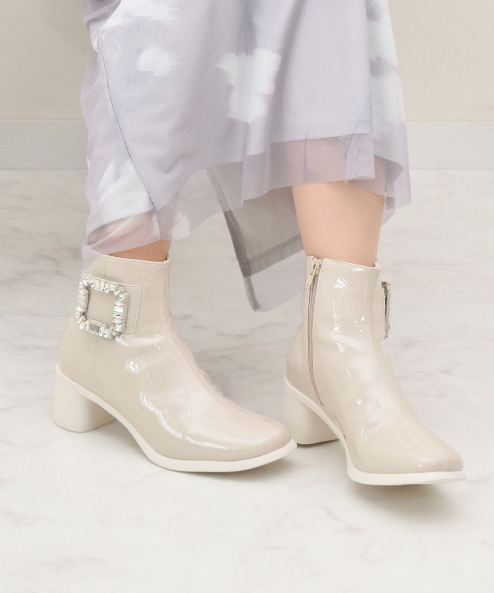 Bridget Birkin 【Bridget Birkin】ビジューバックルレインブーツ 