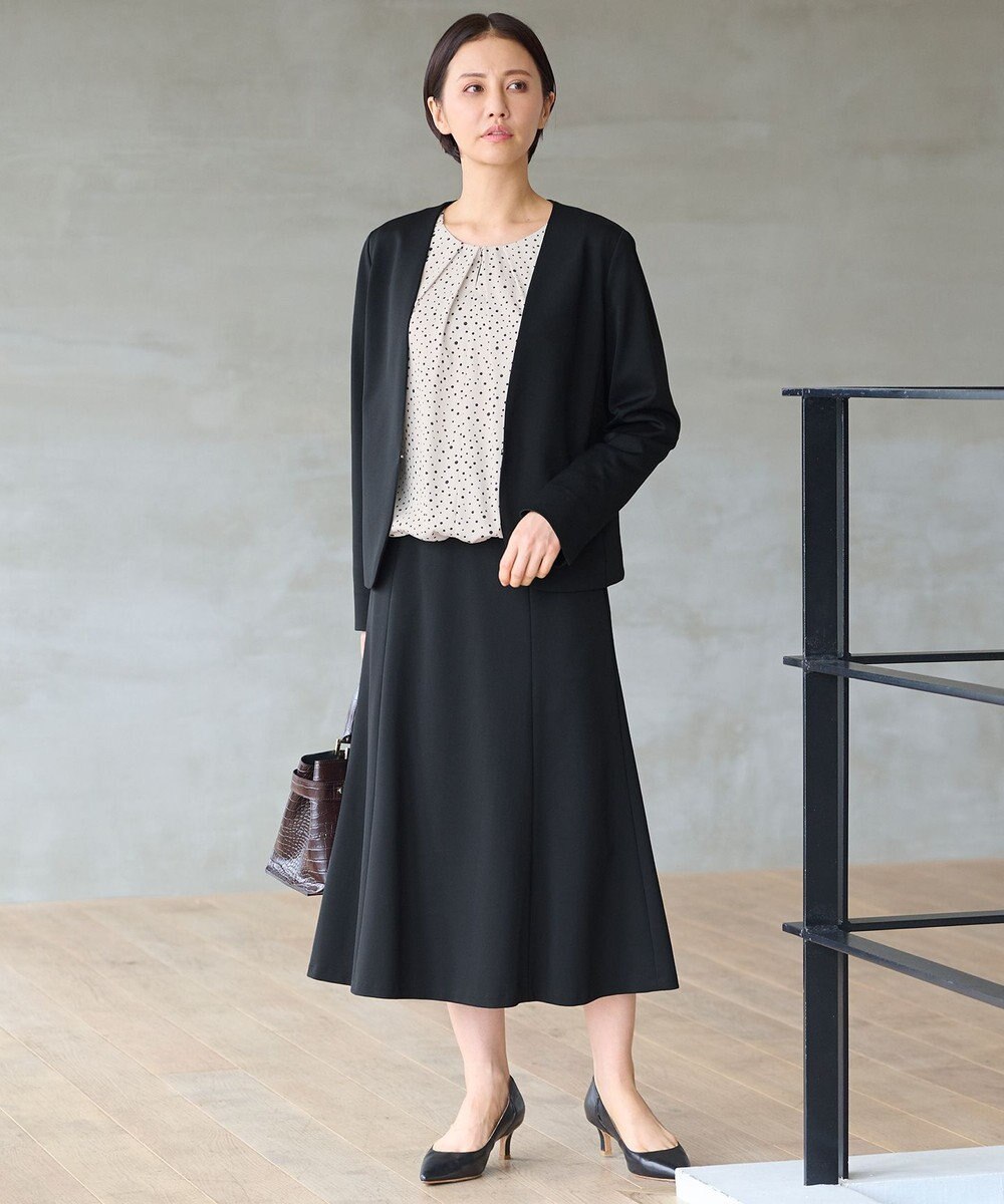 自由区 L 【セットアップ対応・洗える】モクロディ ノーカラージャケット 