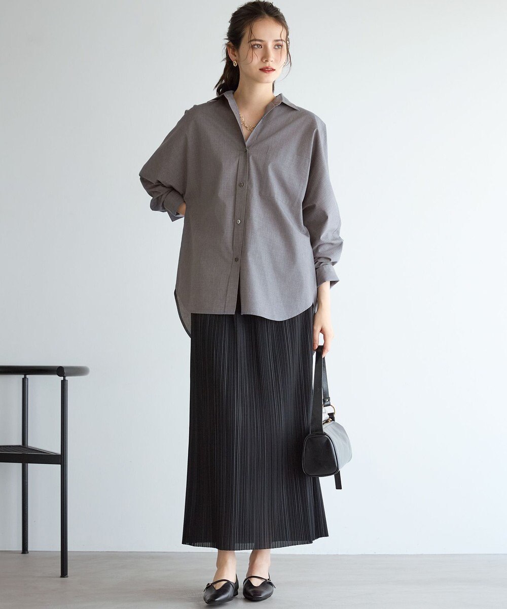 23区 S 【SLOW/一部店舗限定】トリコットプリーツ Iライン スカート 