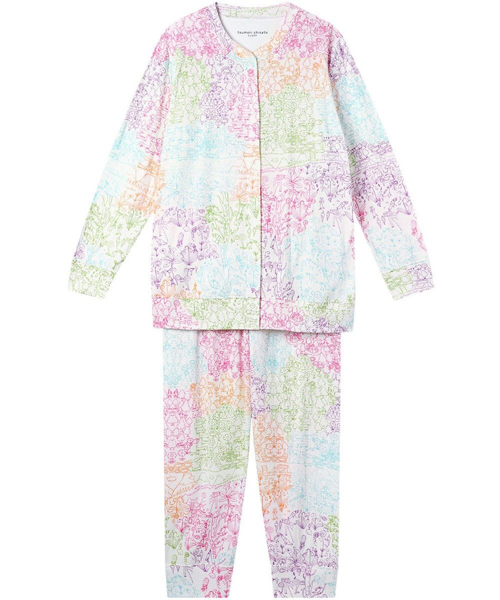 tsumori chisato SLEEP ツモリチサト パジャマ 長袖 長ズボン 綿100%(本体) 接結天竺素材 レディース UDX503 /ワコール 