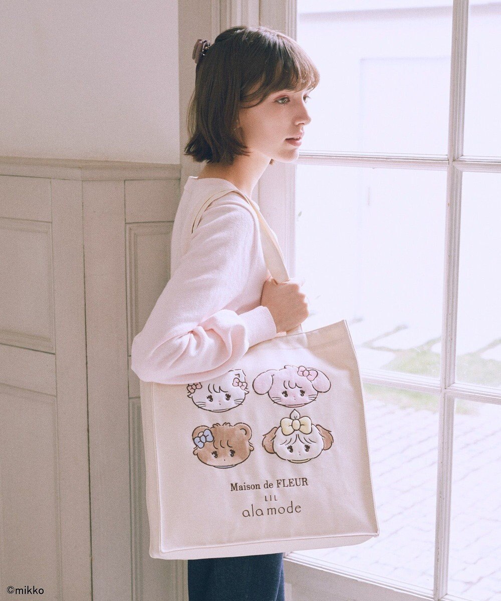 Maison de FLEUR Lil ala mode スクエアトートバッグ 