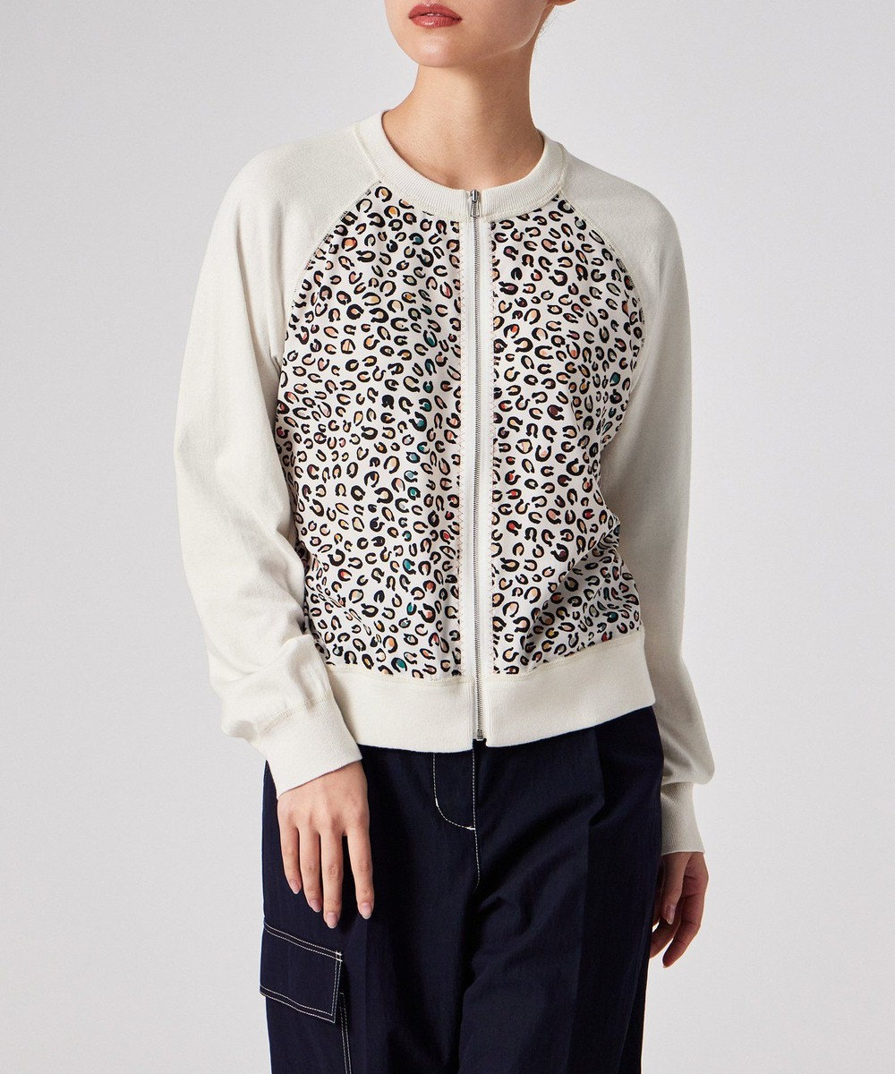 Paul Smith Horseshoe Leopardジップアップ ニット 
