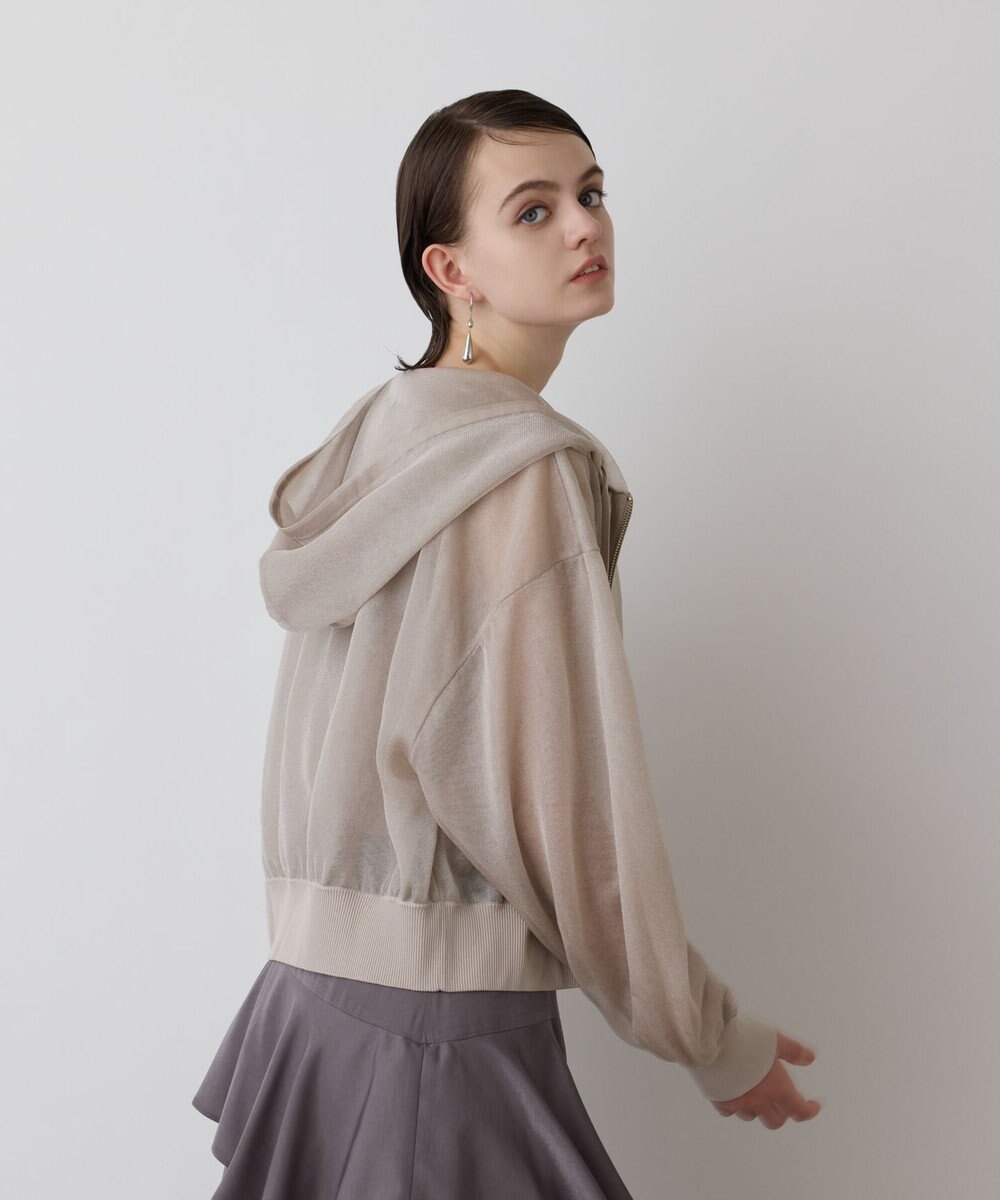 GRACE CONTINENTAL シアーニットパーカー 