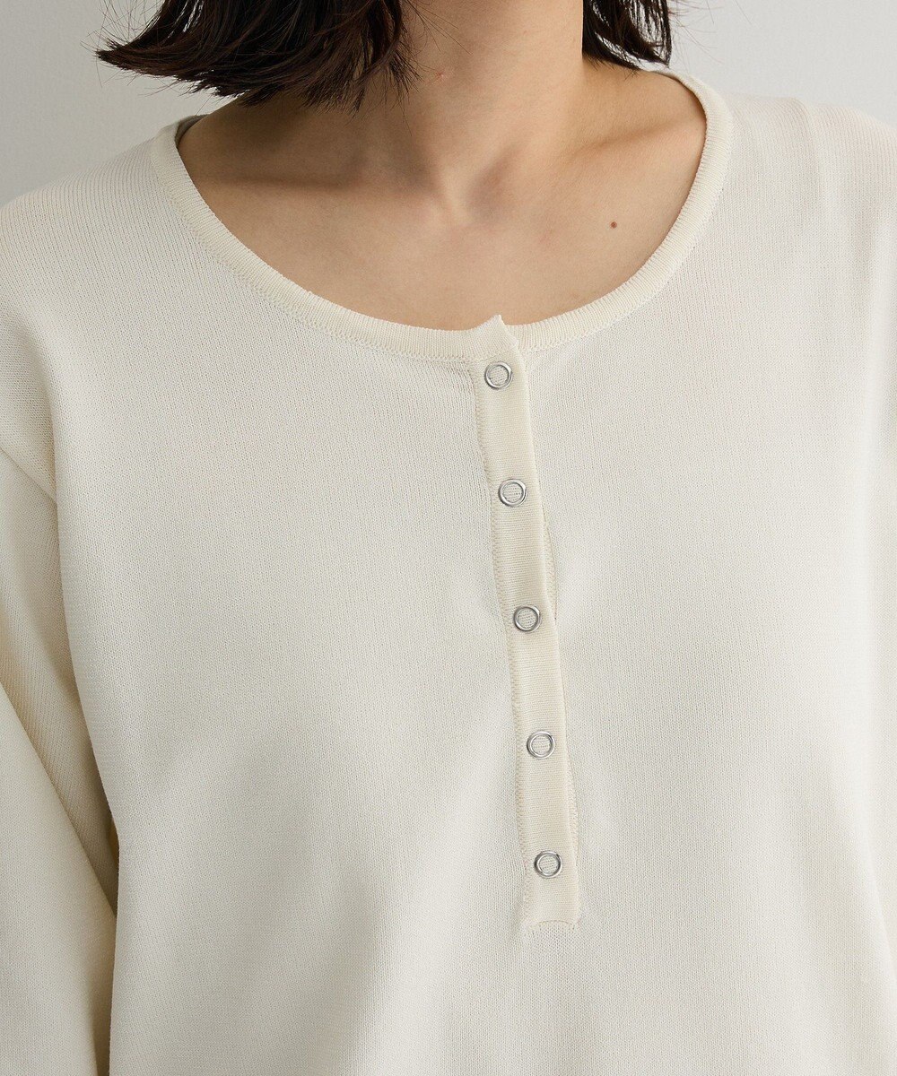 Green Parks ヘンリーネックレイヤードニットプルオーバー 