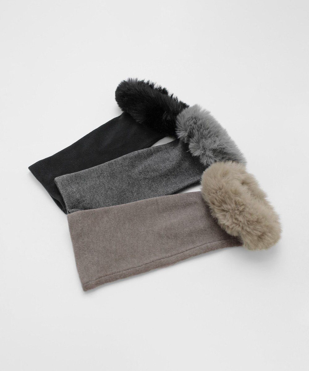 ORuKuBET 【オンワード・クローゼット限定】エコファーフィンガーレスグローブ(WOMEN)【スクワラン加工 / 抗菌機能】 