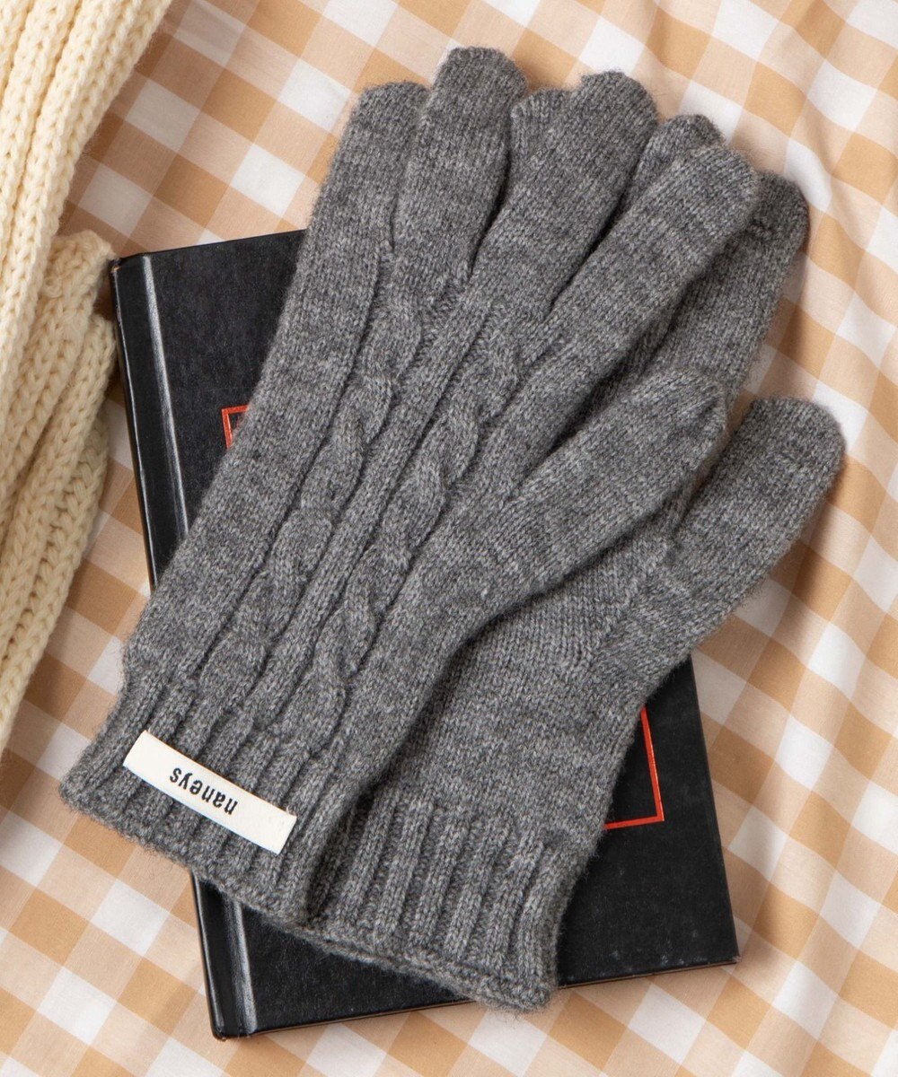 WEGO ケーブル編みグローブ 