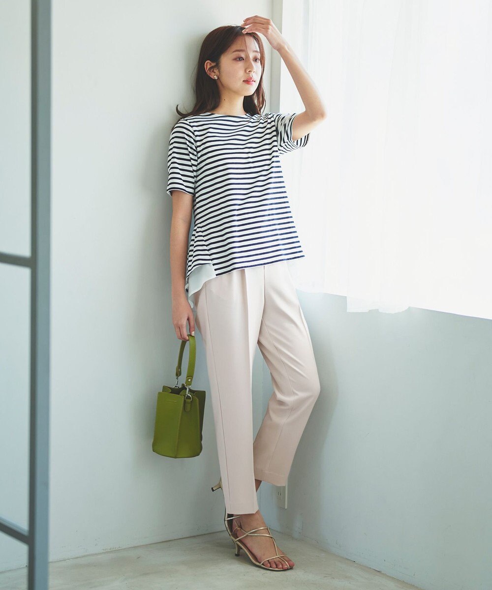 Feroux 美シルエットカラーテーパード パンツ 