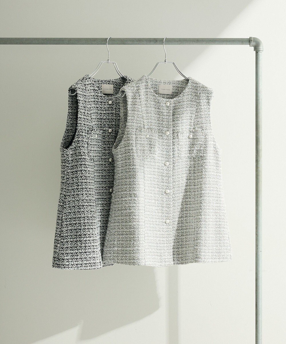 Green Parks Ｏ．ツィードペプラムベスト 