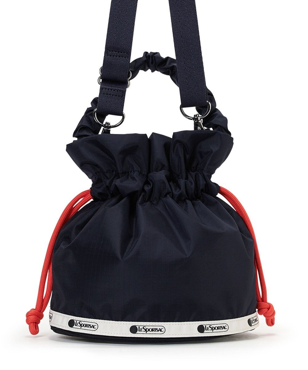 LeSportsac GH DRAWSTRING XBODY/ディープシー/マンダリンコード 