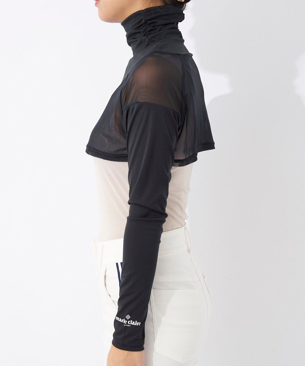 FILA GOLF／marie claire 【Marie claire sports】メッシュ切替ハイネックボレロ丈アンダーシャツ 