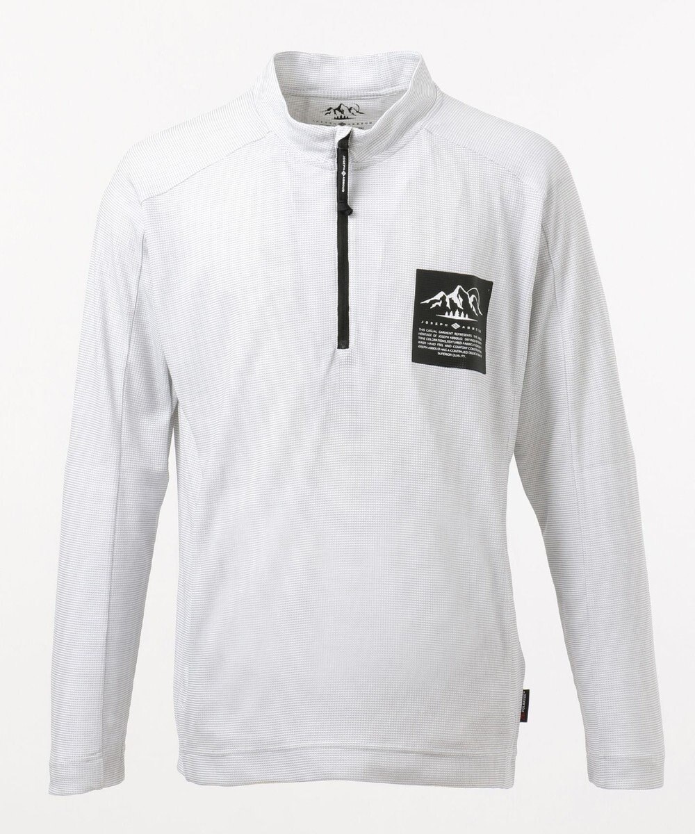 JOSEPH ABBOUD MOUNTAIN デルタメッシュ ハーフZIPカットソー 