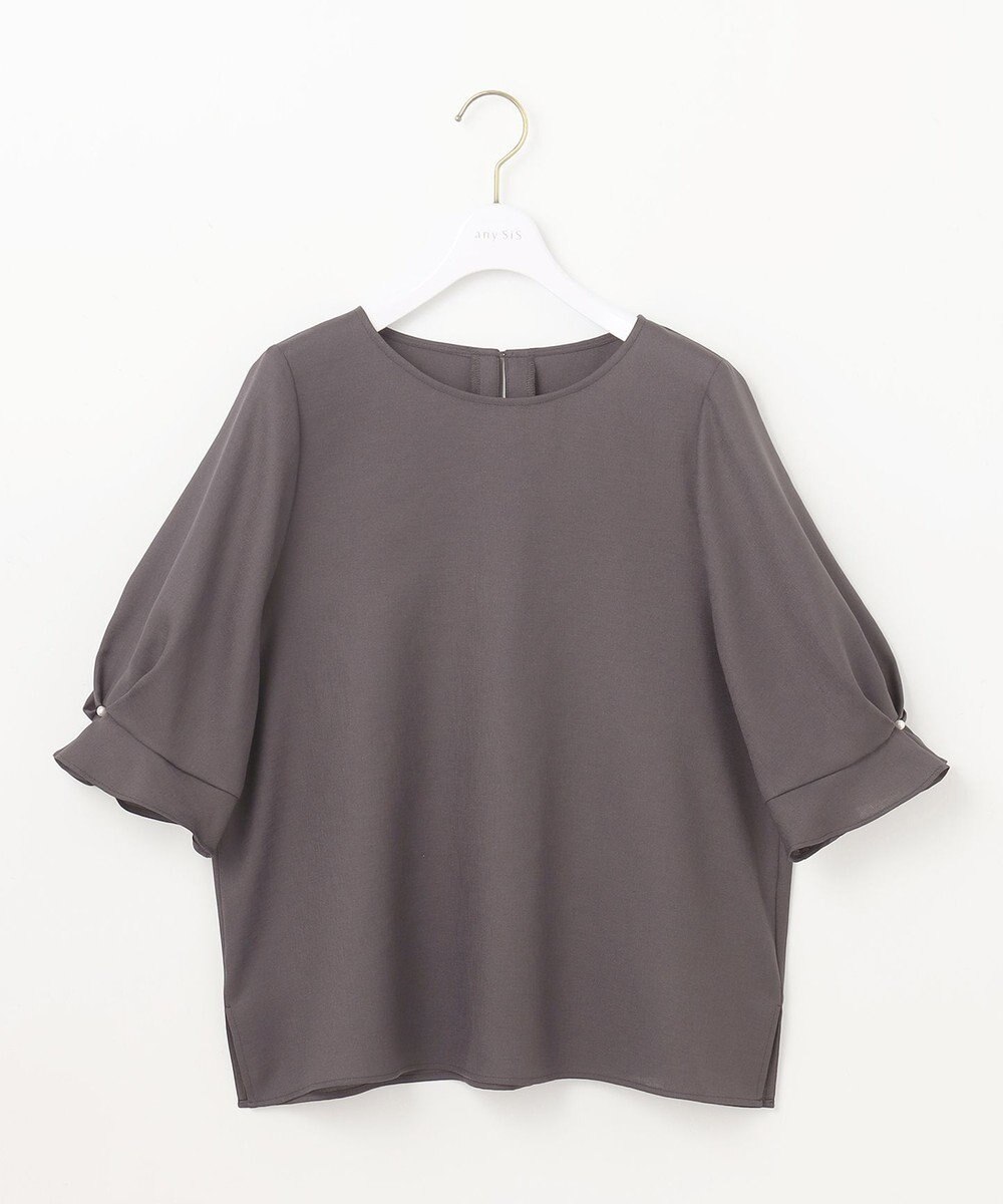 ANY SIS L 【速乾・接触冷感】スムージーポリエステル クルーネック ブラウス 