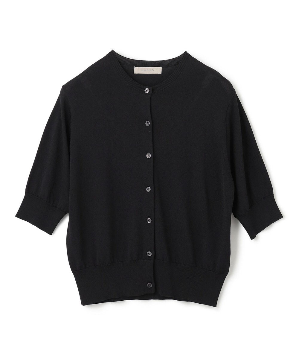 UNFILO 【接触冷感/UVケア/抗菌防臭】スゴ機能 ハーフスリーブカーディガン 