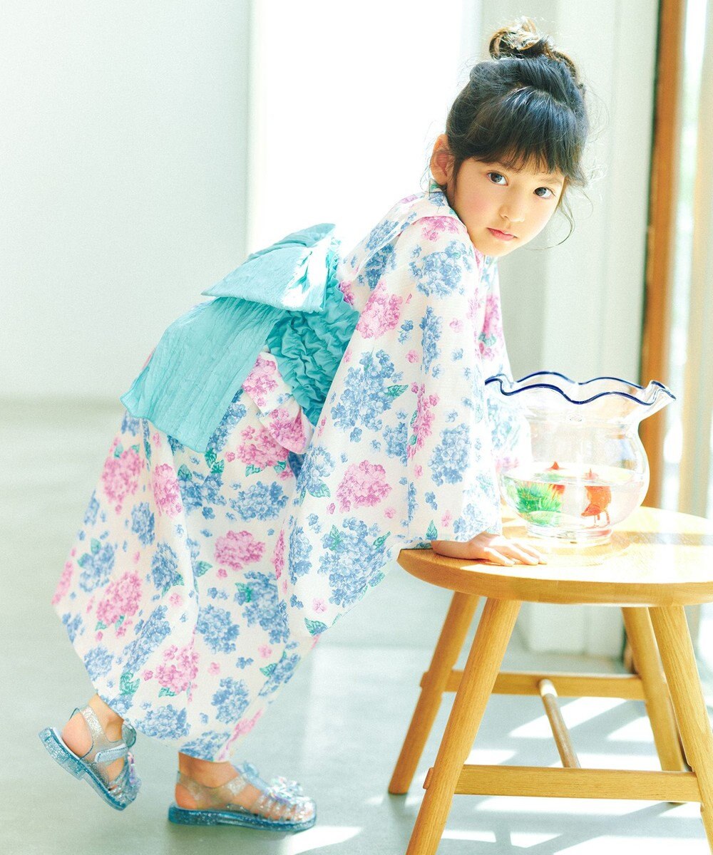 ANY KIDS 【洗濯機可能/簡単着付け】2WAY セパレート浴衣セット 