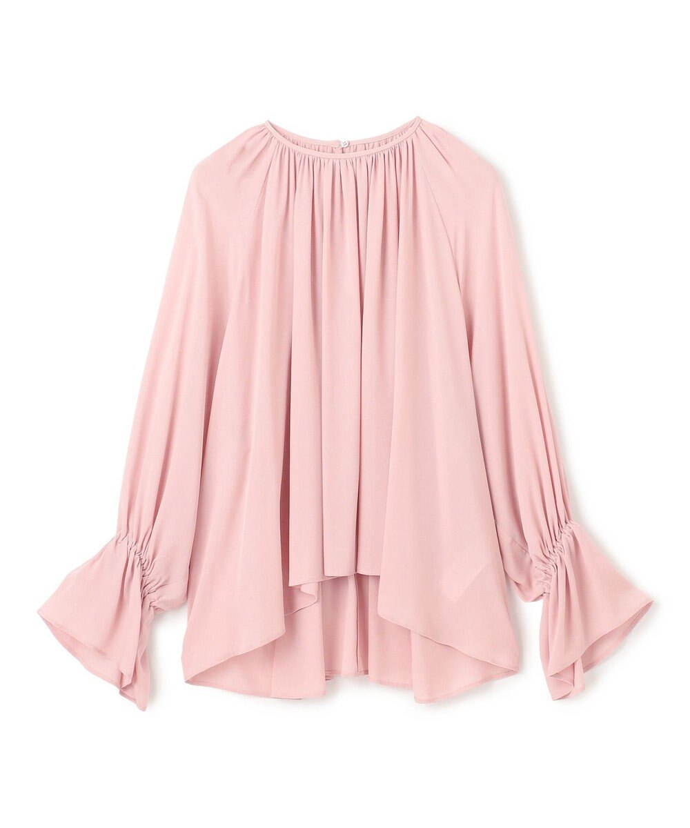 BEIGE， 【洗える】MUSCARI / ソフトシルクキャンディースリーブブラウス 