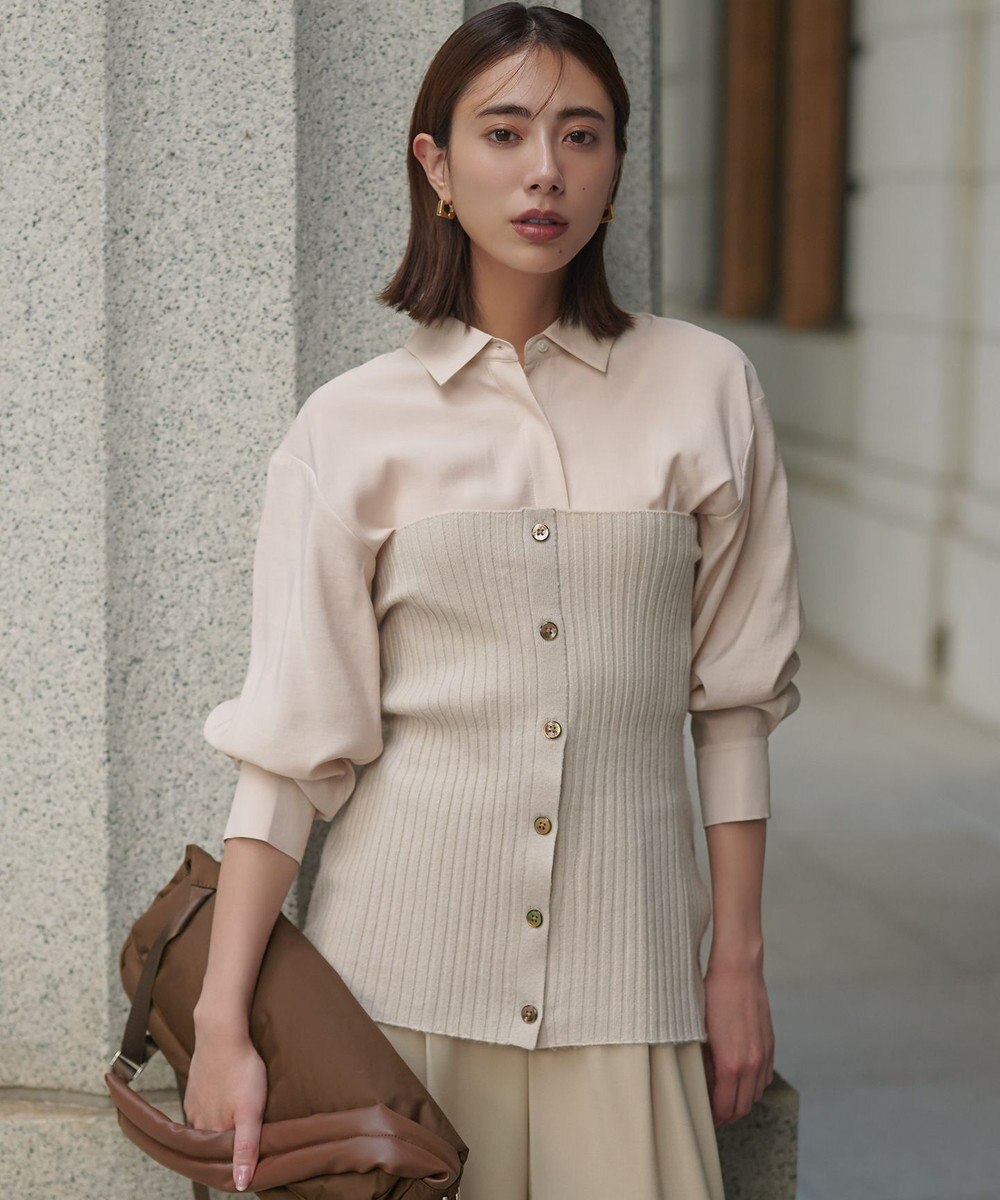 組曲 バウンディングシャーティングカシュクール ブラウス 