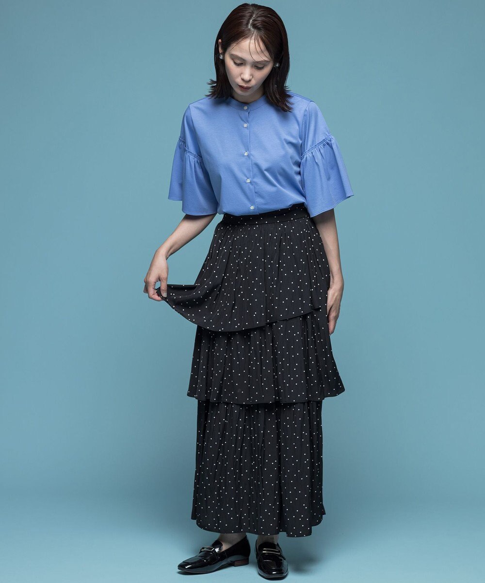 組曲 ギャザースリーブクリア カットソー 