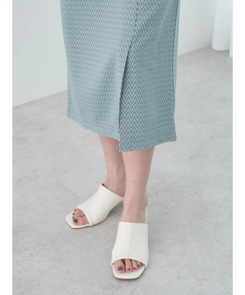 earth music&ecology シェブロン柄タイトスカート 