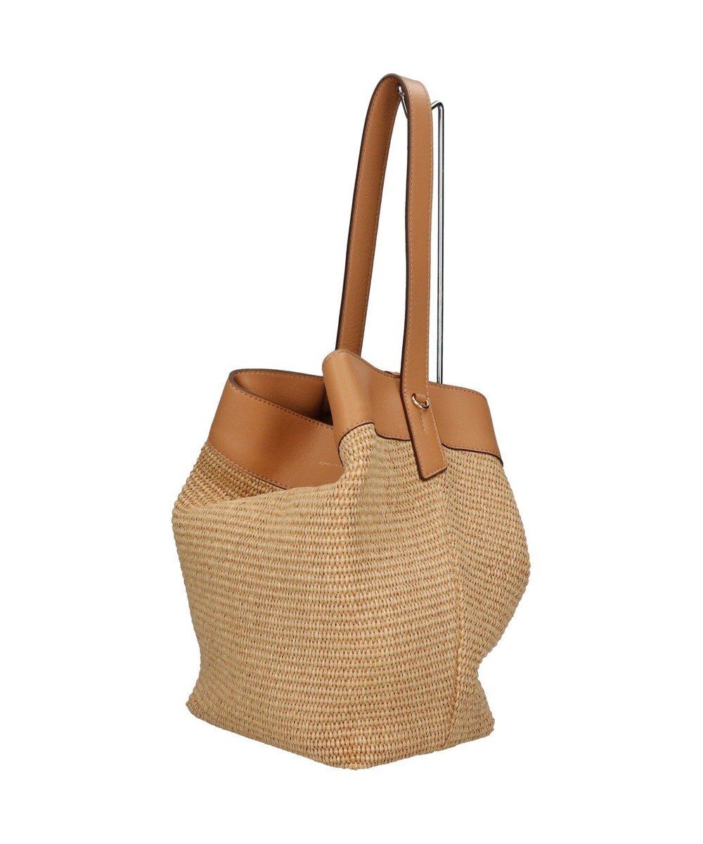 INTER-CHAUSSURES 【LORISTELLA】ワンハンドル異素材コンビネーション巾着バッグ 