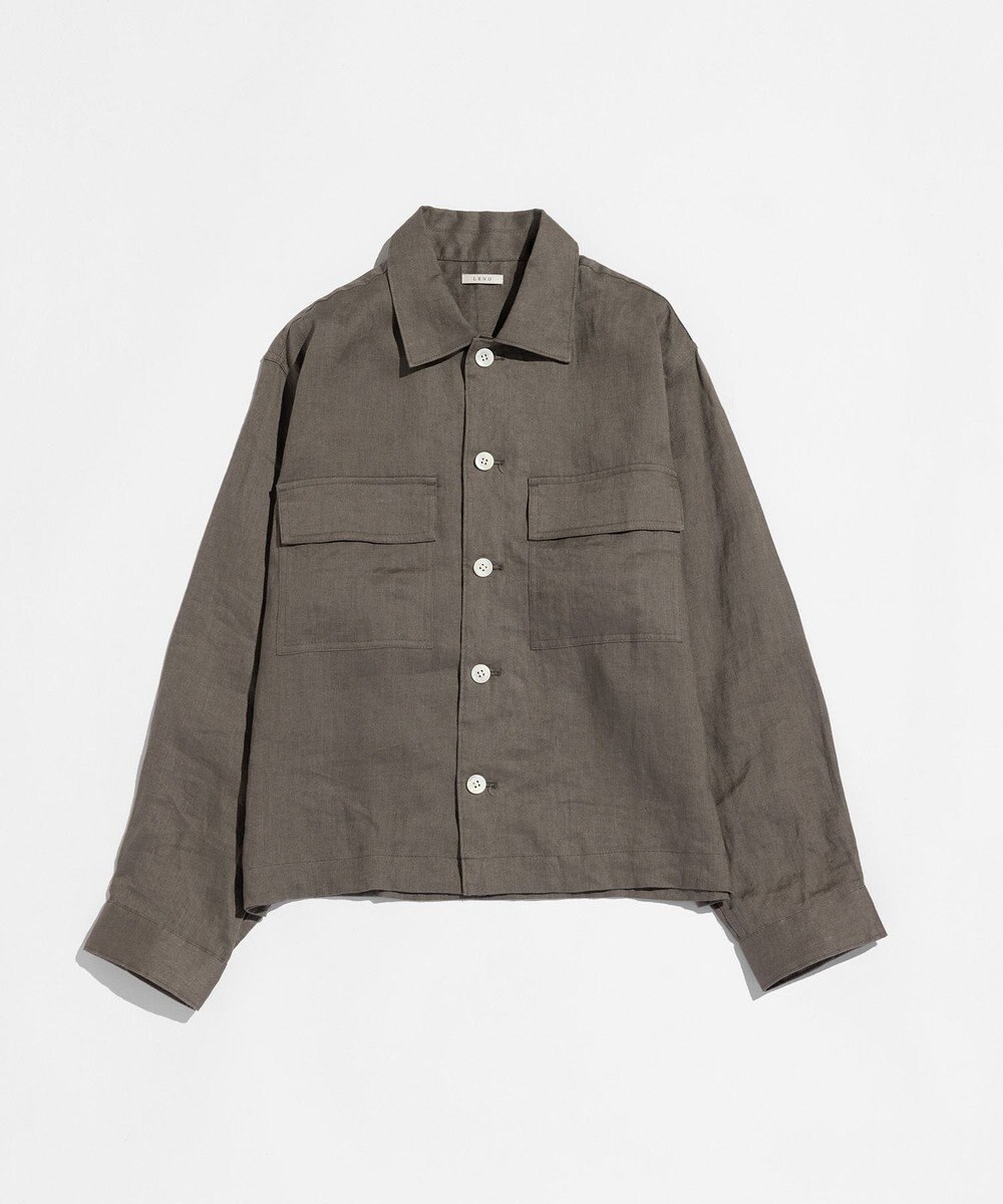LENO LINEN WORK SHIRTS《UNISEX》リネンワークシャツ 