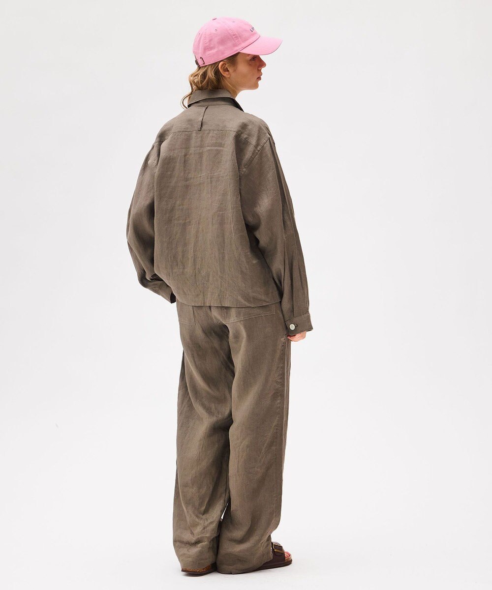 LENO LINEN WORK SHIRTS《UNISEX》リネンワークシャツ 